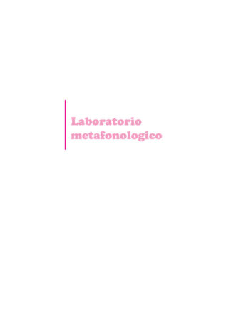 Laboratorio metafonologico