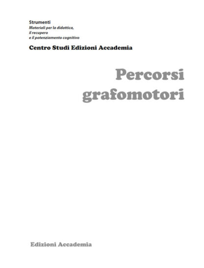 Percorsi grafomotori, CD Layout